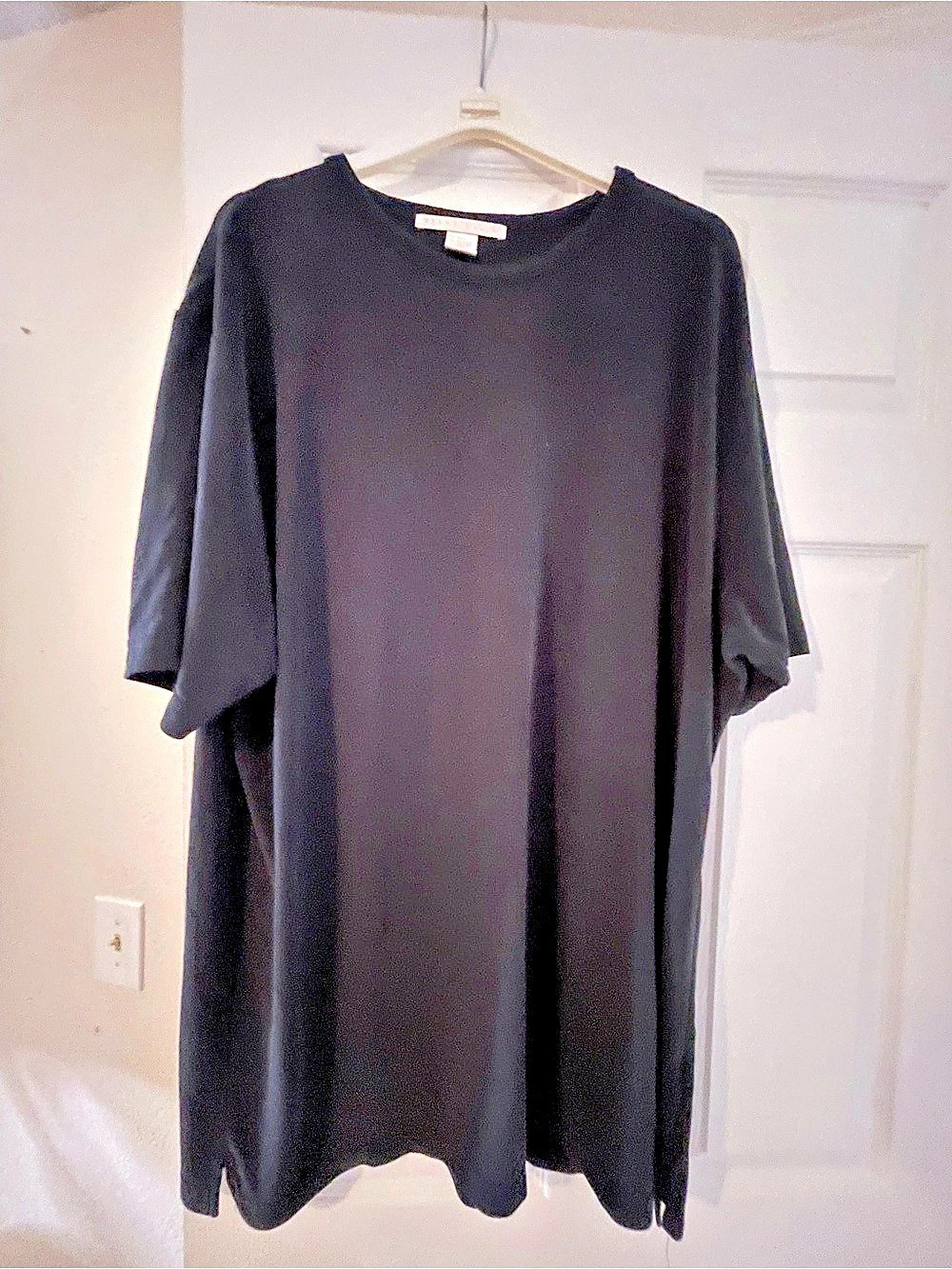 Perry Ellis Black Short Sleeve Top XXL Like New